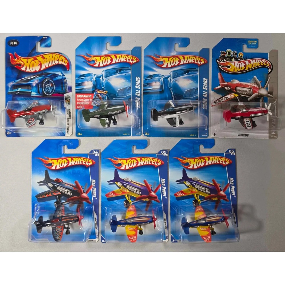 Hot Wheels Mad Propz Lot Of 7 With Variations